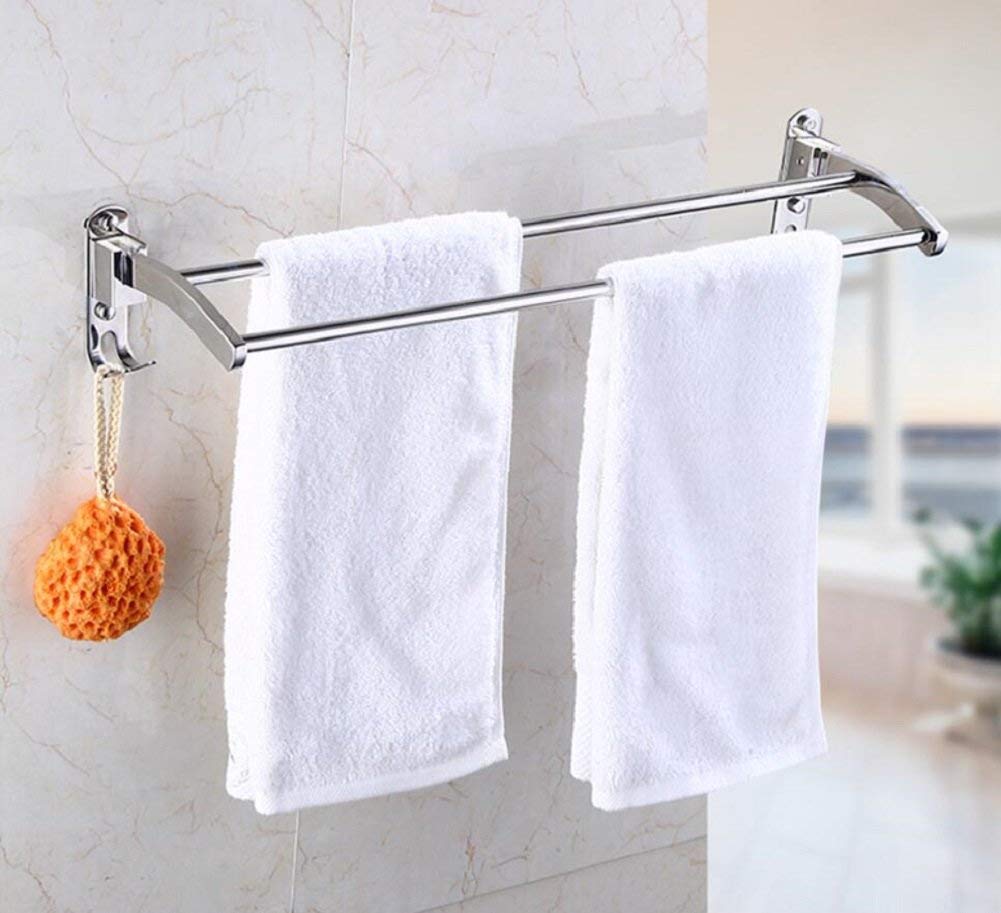 Porte-serviettes de bain pliant et modulable pour une salle d'eau moderne - 2