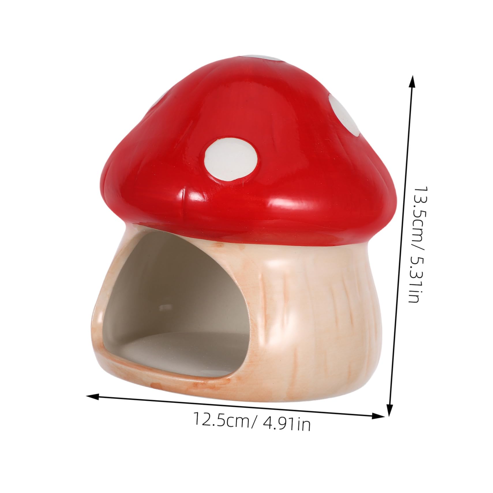 Hohopeti Fischhöhle Für Aquarium Goldfische Zuchthöhle Pilz Aquarium Dekor Garnelen Versteck Höhle Pilzhaus Kleine Garnelenhöhle Keramik Pilzhaus Ornament Betta