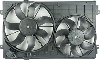 Focreedy VW101 Dual Radiator & Condenser Cooling Fan Assembly for VW Jetta Golf Rabbit Beetle 2.5L - 12V Clockwise