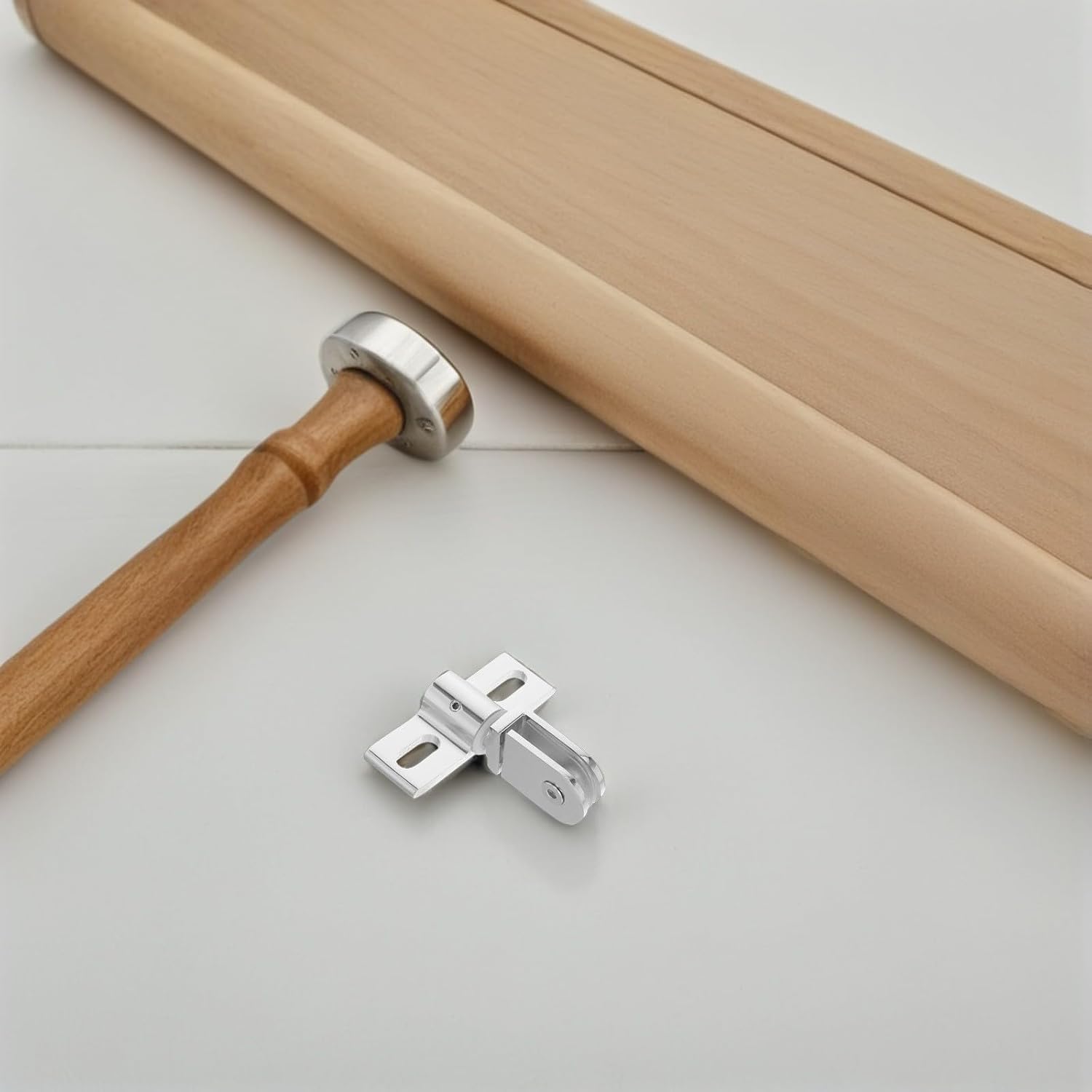 Operitacx 4 Sets Shower Door Pivot Hinge: Stainless Steel Glass Door Pivot Hardware - Thickened Shower Replacement Hinge - Bi Directional Clamp for Bathroom Renovation