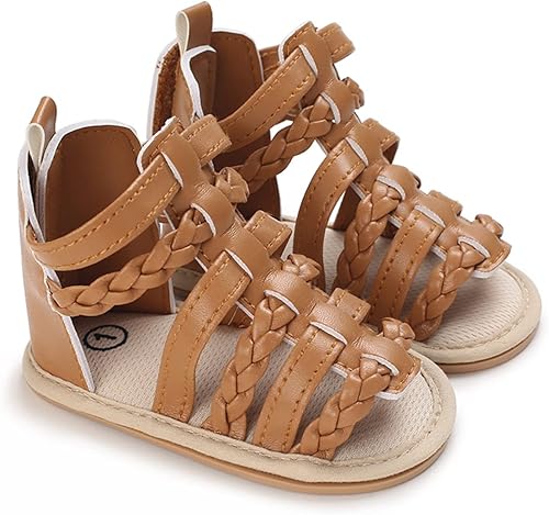 Miniatura 3 de LAFEGEN Sandalias de verano para bebés niños y niñas, 2 correas, antideslizantes, suela suave, zapatos de playa para bebés, zapatos de cuna para