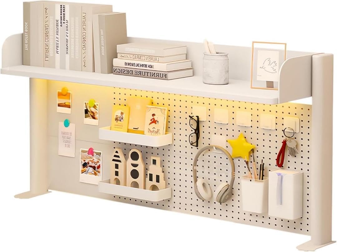 机上ラック 本棚 有孔ボード デスクシェルフ ラック 2段 幅80×高さ63 机上ラック 本棚 有孔ボード デスクシェルフ ラック 2段 幅80×高さ