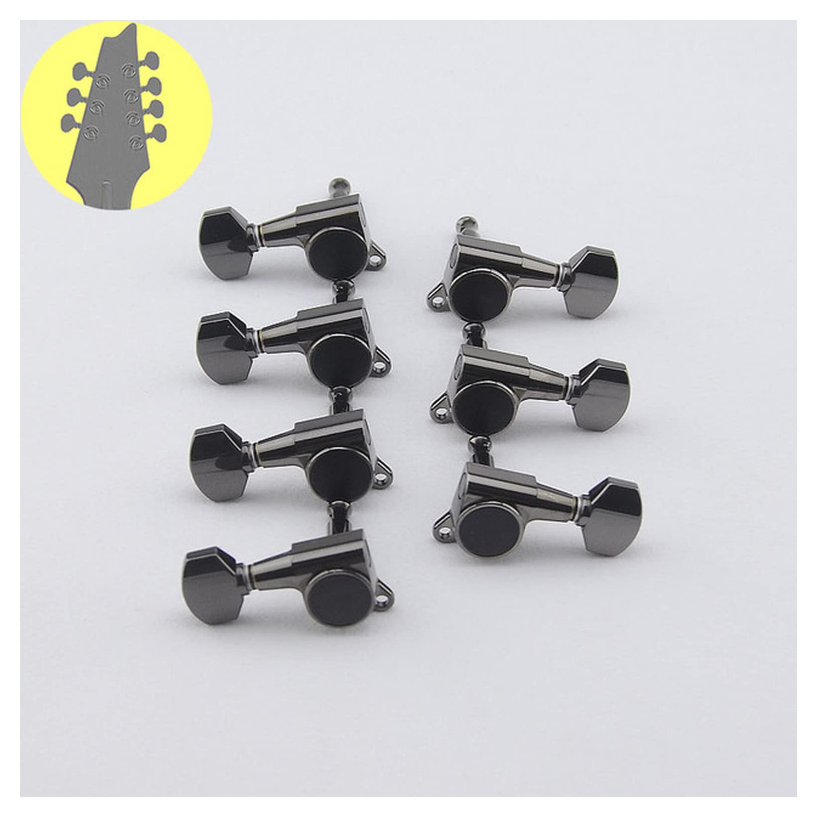 Afinador De Guitarra 1 Juego 6/7/8 Strings Original Guitar Guitar Machine Heads Sintonizadores Afinador De Guitarra Electrica (Size : CK R3 and L4)