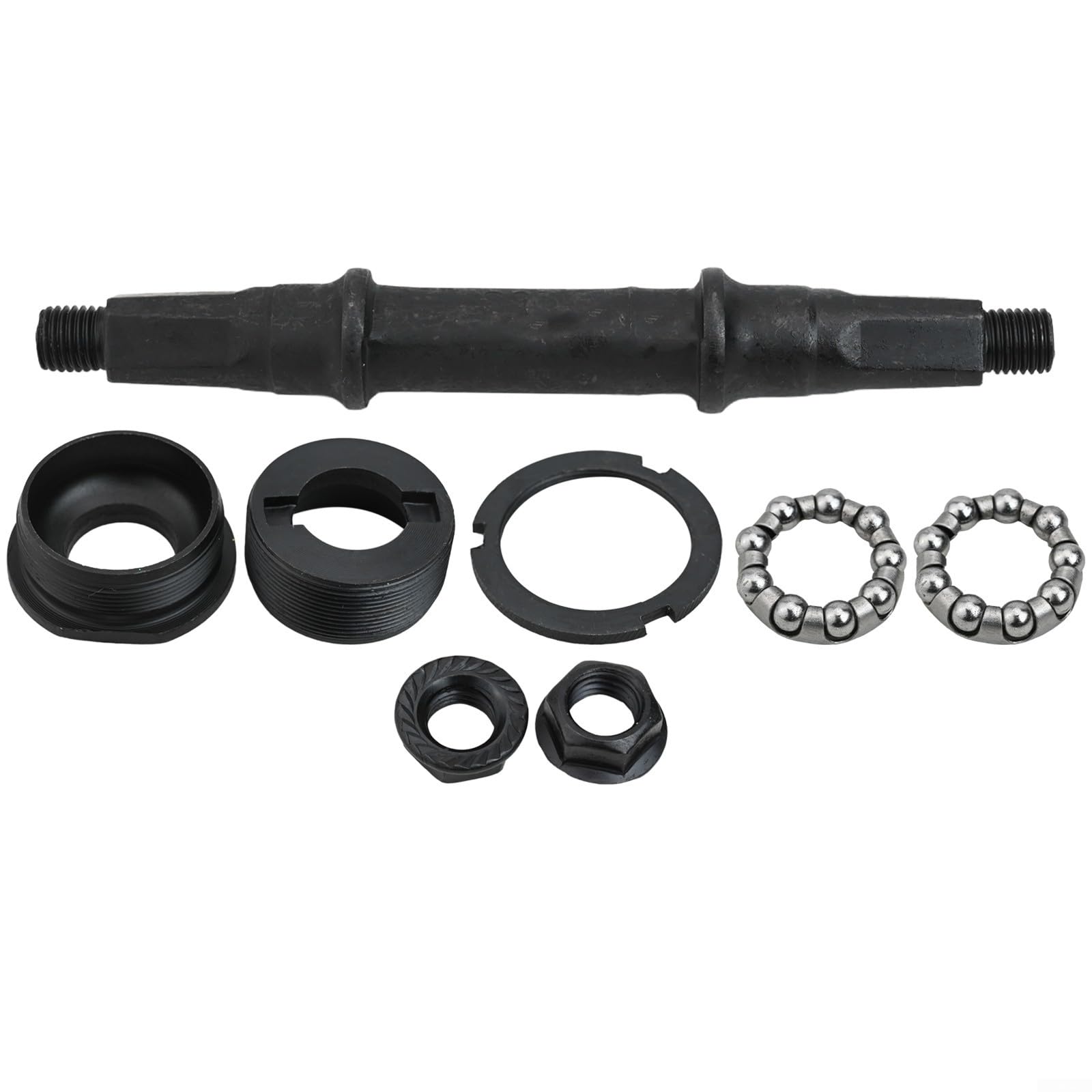 Square Hole Bicycle Bottom Bracket Axle Kit Mountain Road Bike Repair Parts