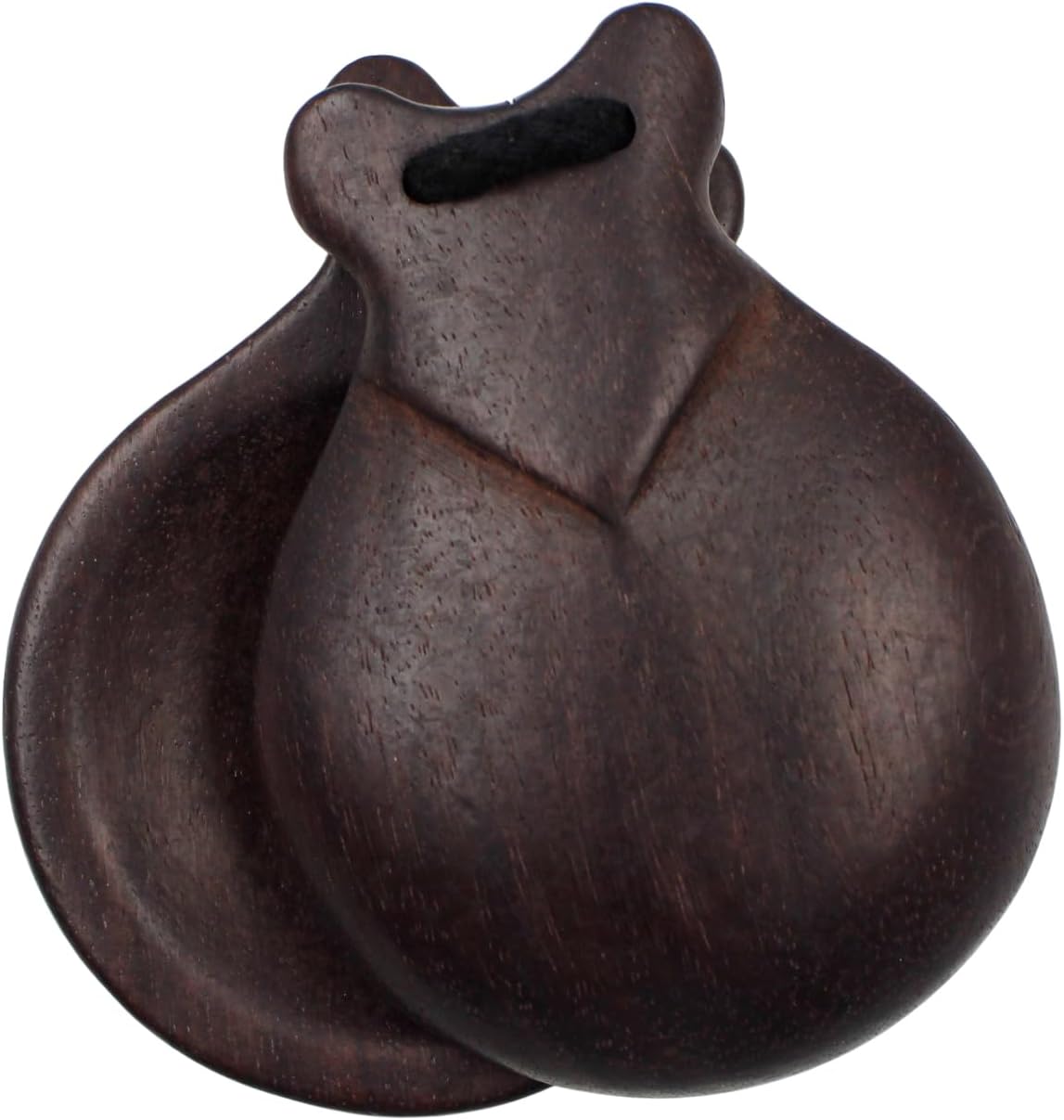 Professional Flamenco Jale Spanish Castanets - Palo Santo Hardwood, Dark Brown Finish, Authentic Sound, Made in Spain for Performances & Advanced Dancers