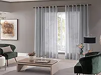 Cortina Roma Para Sala e Quarto 4,00 x 2,50 Admirare Cor: Cinza