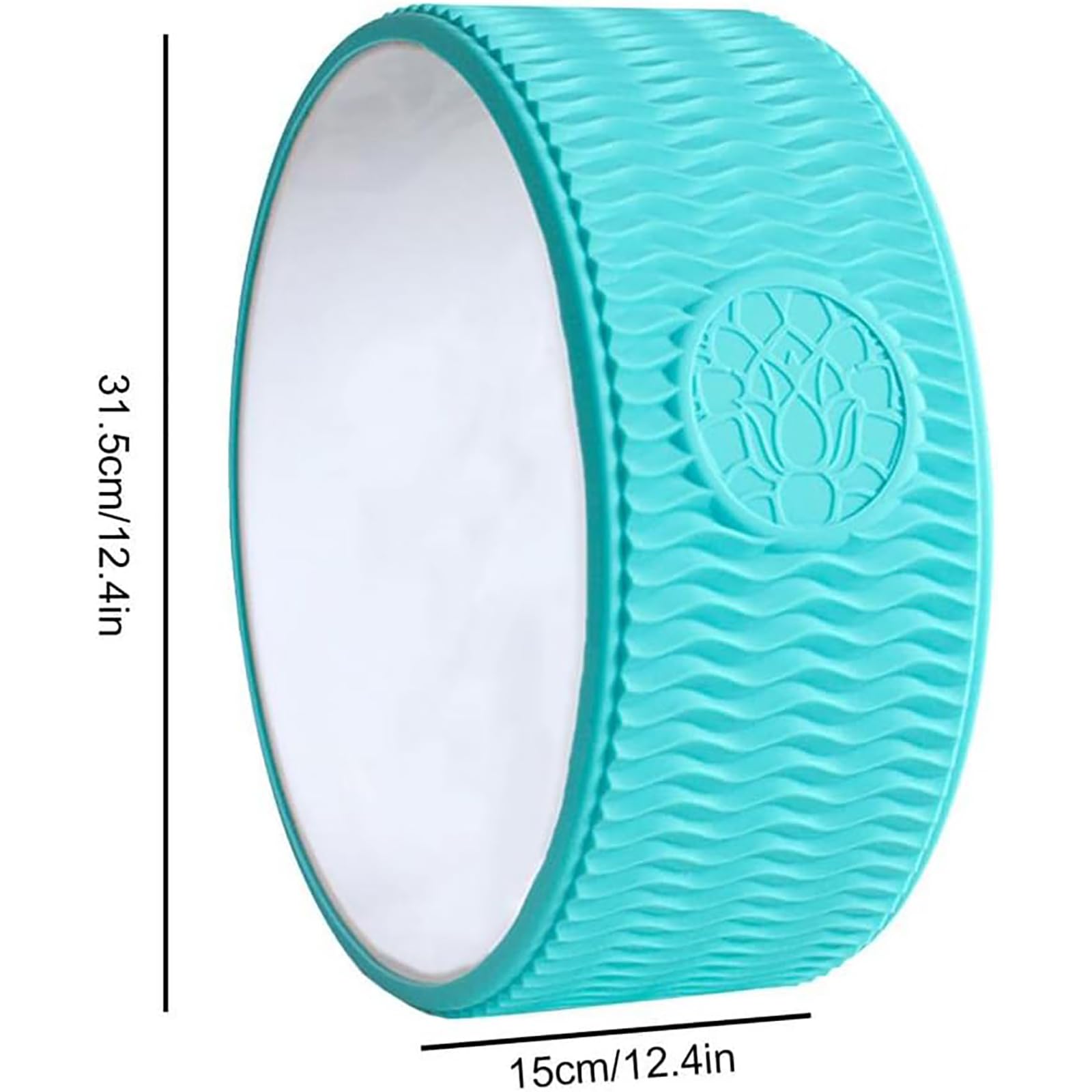 Ruota per yoga per alleviare il mal di schiena e migliorare la postura, rullo per colonna vertebrale per equilibrio, piegamenti della schiena e recupero muscolare, attrezzatura per il fitness a casa
