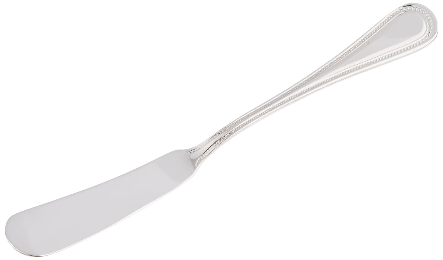 Winco Pearl Stainless-Steel Butter Spreading Knife, Extra Heavyweight, 7.5" (12 Pack)