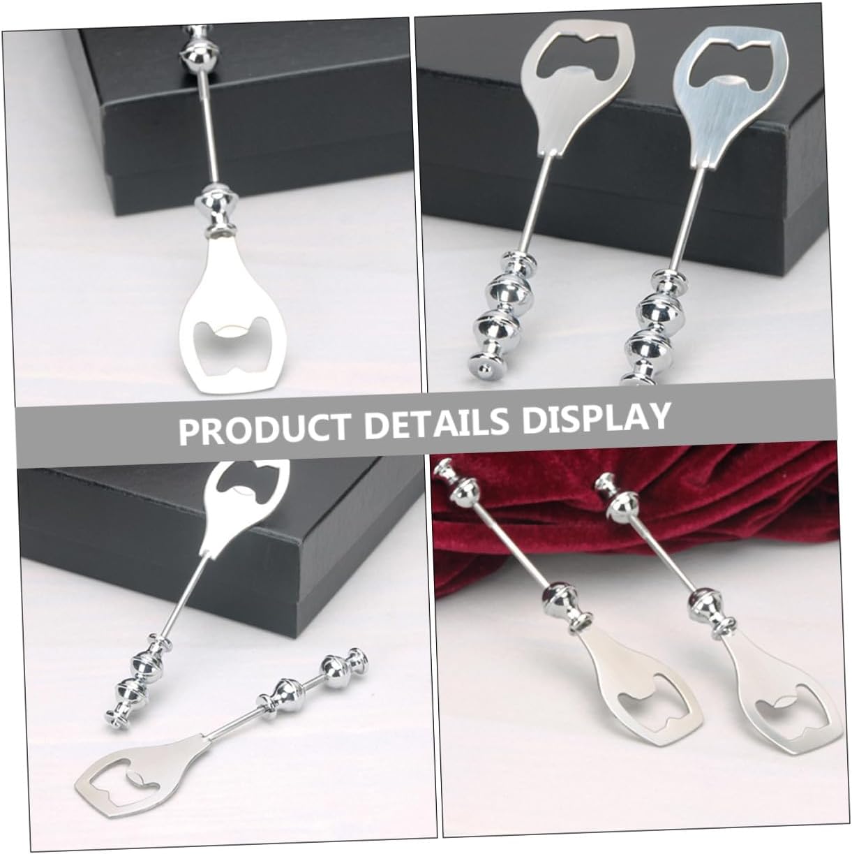 2pcs Stainless Steel Bottle Opener DIY Beaded Beer Tool Oktoberfest Decor image 3