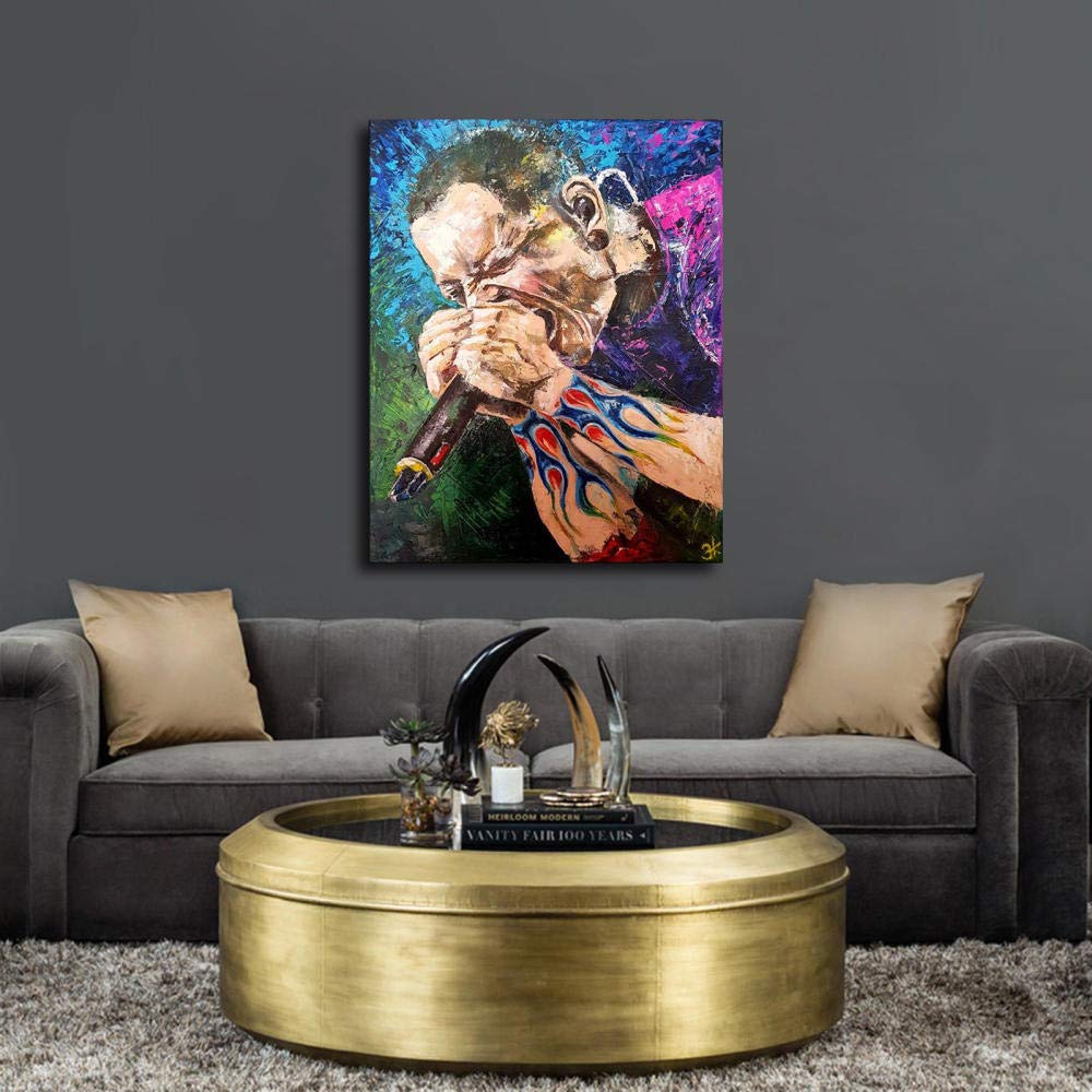 Linkin Park Poster 30x45 Cm - Vintage Musik Poster Für Zimmerdekoration