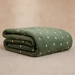 Cobertor Soft Casal Queen King GrossoDupla Face Manta Poa Macio (Verde, Casal)