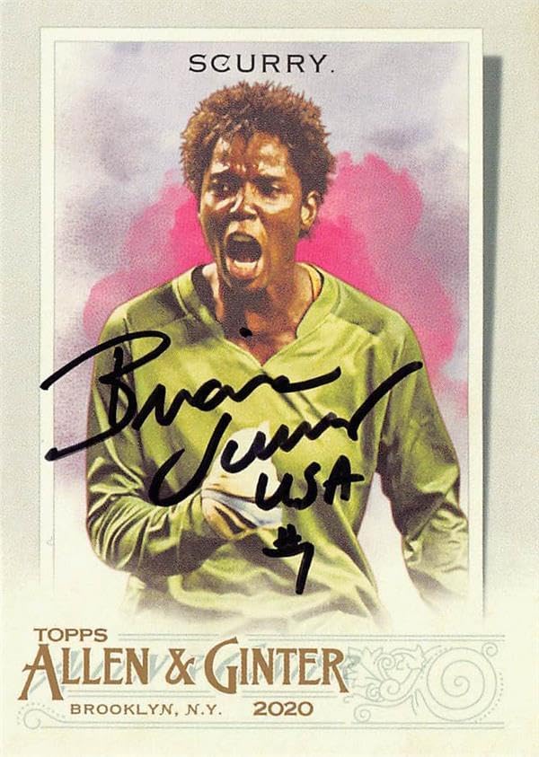 Brianna Scurry autographed trading card (Soccer USA Womens, Goalkeeper) 2020 Topps Allen & Ginter #166 - Autographed Soccer Cards