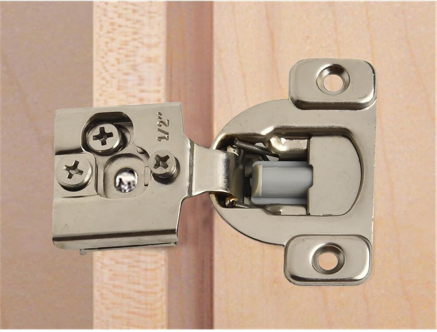 Enhance Your For Kitchen Cabinets with Soft Closing Hinges, and Adjust, Premium Stainless Steel Construction, Efficient Door Closing, (1/2inch)