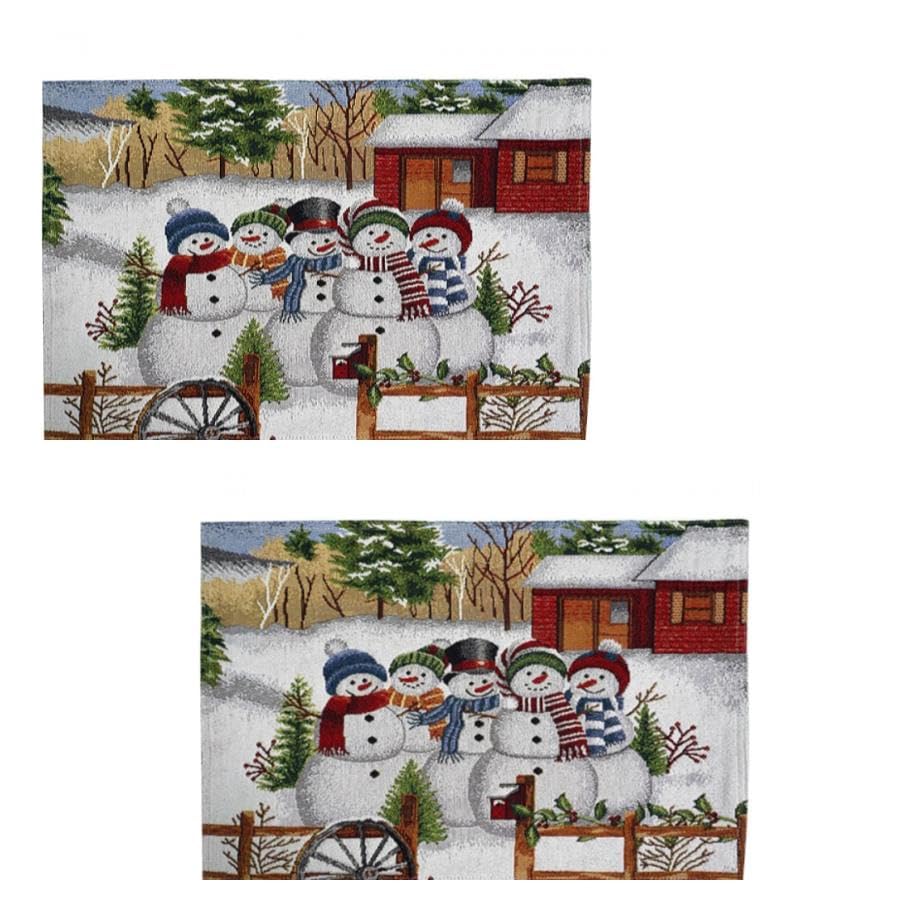 Gobelin platzdeckchen Weihnachten 19 2 Stück Tischset Mitteldecke Platzdeckchen Gobelin Winter Weihnachten...