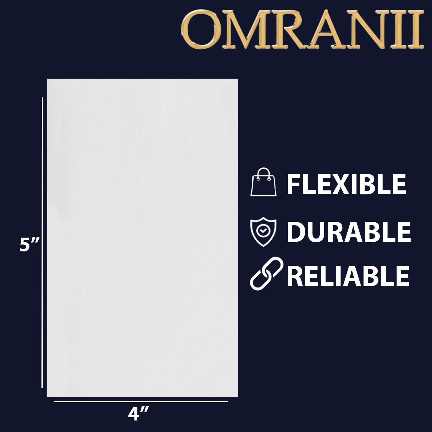 Multiple Sizes Clear Flat Poly Bags - 4x5 & (100 Bags) 3Mil Flat Open Top Plastic Packaging Packing | Flexible and Durable Plastic Bags | Low-Density Polyethylene (LDPE)