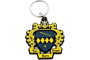 Tau Beta Sigma Crest PVC Key Chain: Stand Out with Pride and Style