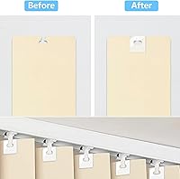 Vista 6 de 25 juegos de pestañas de reparación de persianas verticales transparentes de repuesto, pestañas verticales, fijadores de persianas para persianas