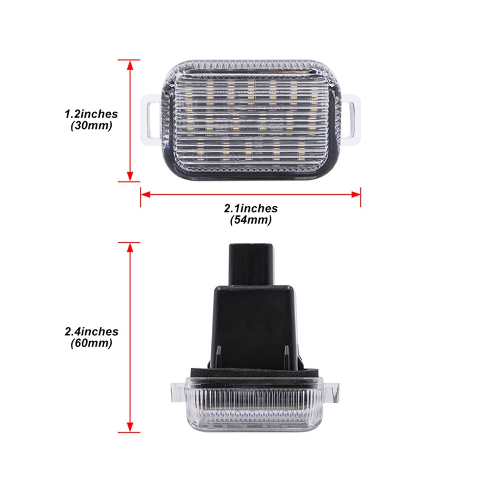 Luz numérica Luces De Matrícula Para Mazda 6 A/T Mazda3 Hatchback 2014-2017 Luces De Número Traseras De Coche Sin Errores Blancas