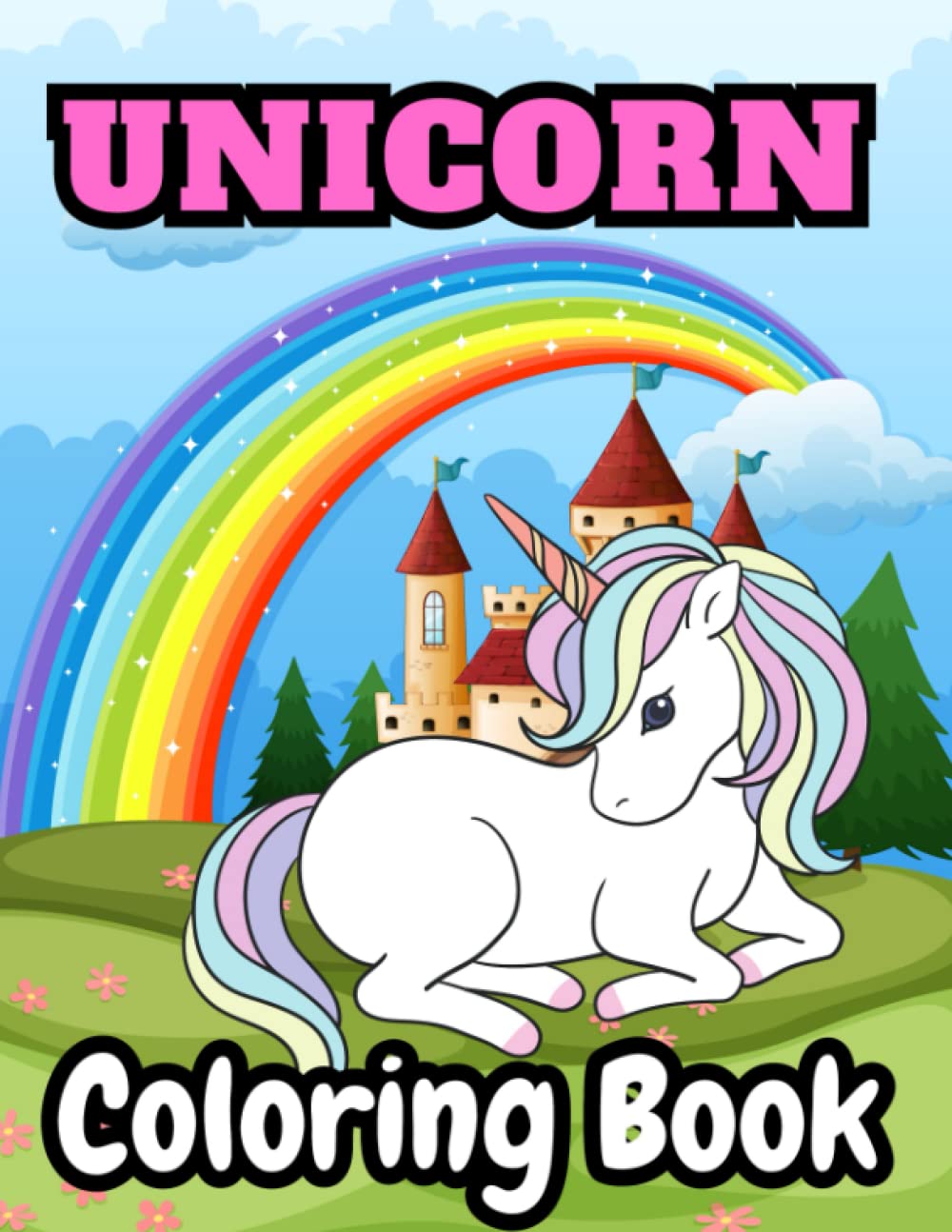 Unicorn Coloring Book: For Kids Ages 4-8. Beautiful coloring pictures for all unicorn lovers.: unicorn coloring book for kids (8.5x11)