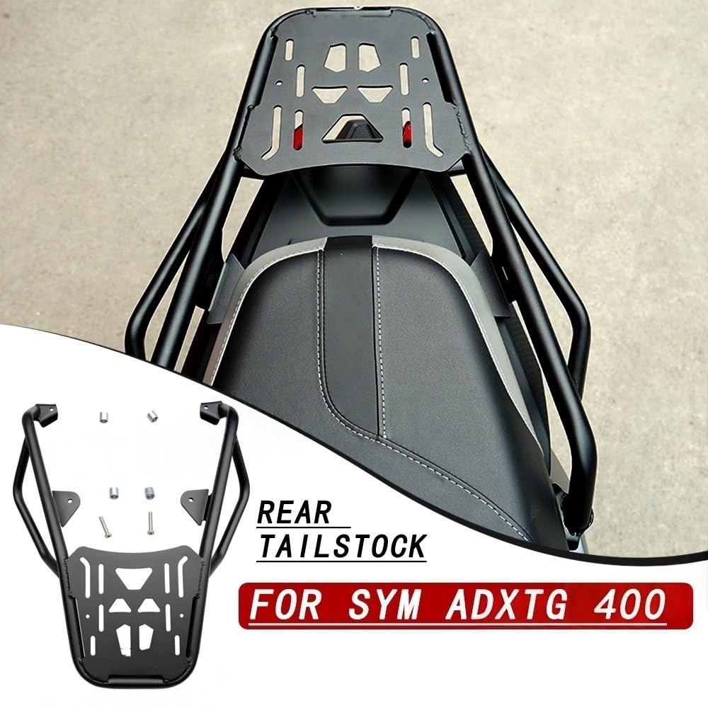 Compatible con ADXTG400 Piezas De Motocicleta, Bastidores De Equipaje, Marco Trasero, Caja De Carga, Estante Trasero, Reposabrazos De ala Portaequipajes Trasero para Motocicleta