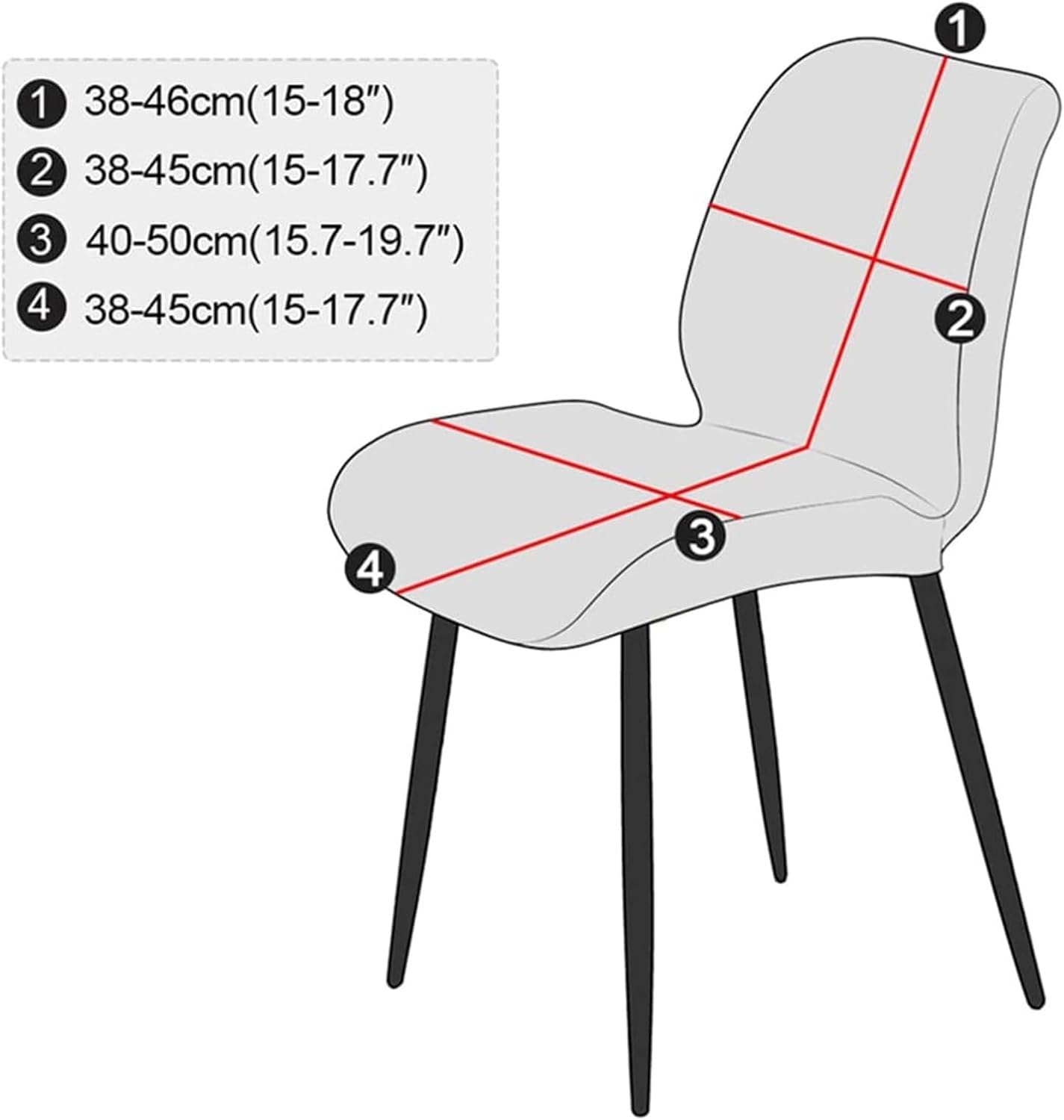 Stretchbare Stühleshbezüge Für Gebogene Schalenstühle, 1/2/4/6er Set rutschfeste Elastische Stretchhüllen Für Küche Esszimmer Büro, Abwaschbar Und Langlebig(Mustard Yellow,6 Set)
