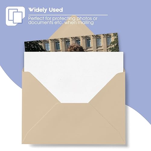 Miniatura 10 de Golden State Art Paquete de 10 hojas de cartón corrugado blanco por un lado, 12 x 12 pulgadas, insertos de cartón plano para correo, embalaje