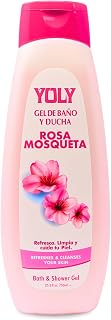 YOLY Rosehip Daily Moisturizing Body Wash - Refreshes & Rejuvenates, 25.3 Fl Oz