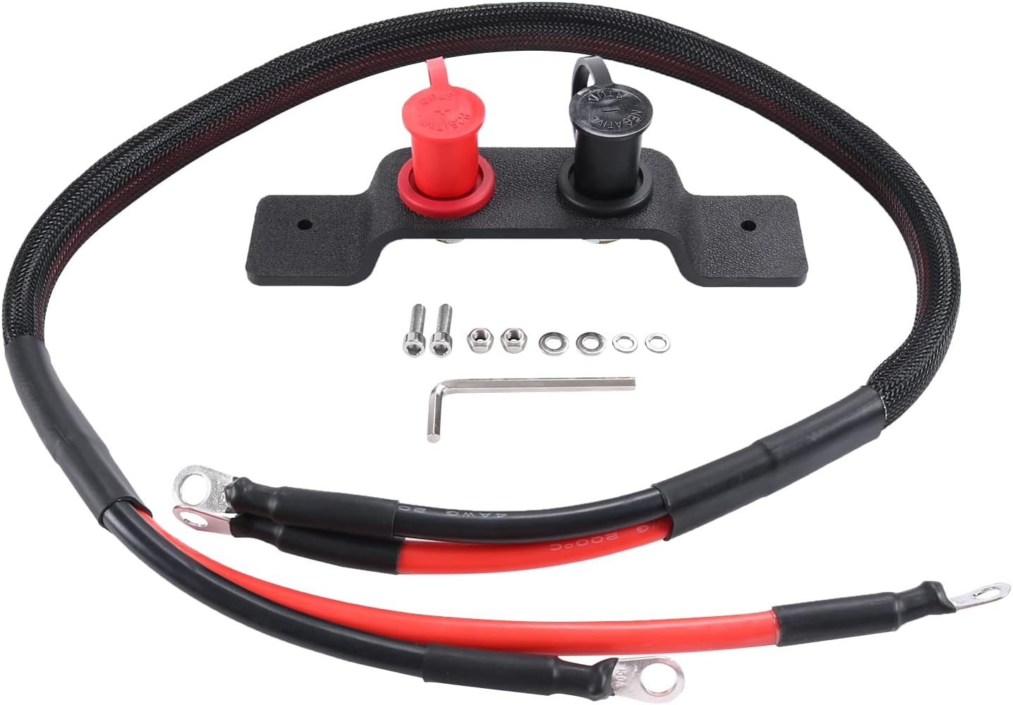 Battery Jump Post with Water Resistant High Voltage Cables for Can Am Maverick X3 Fits in Factory Holes and Hardware