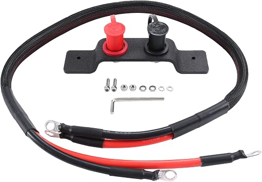 Battery Jump Post with Water Resistant High Voltage Cables for Can Am Maverick X3 Fits in Factory Holes and Hardware
