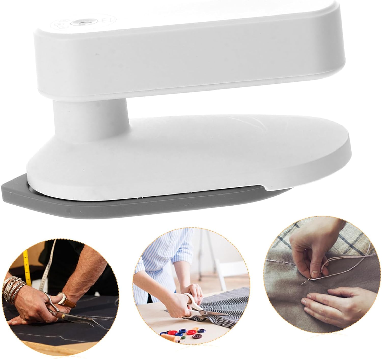 1set Electric Iron Mini Ironing Machine Portable Handheld Garment Iron Steam