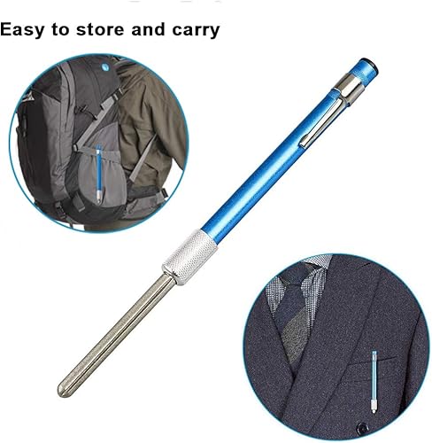 Miniatura 6 de Bi fujian - Afilador de cuchillos retráctil, 1 unidad, portátil, de grano de diamante, afilador de cuchillos de acero, con forma de barra, con forma