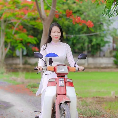 Miniatura 5 de Healvian Paraguas para teléfono, 2 unidades, mini paraguas para teléfono, protector de lluvia, lindo teléfono celular, paraguas para teléfono