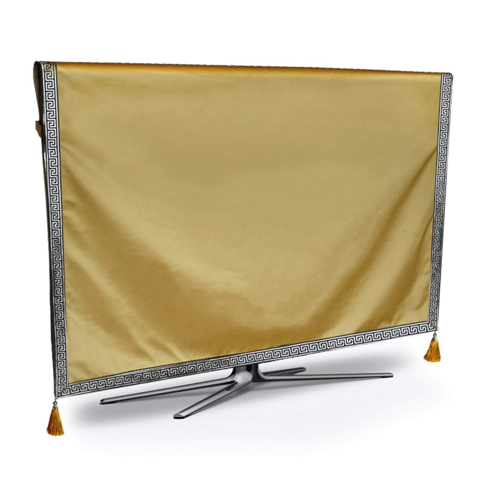 Funda de TV azul de 50 pulgadas, resistente a la intemperie y al polvo, cubierta antipolvo y camino de mesa, cojines elegantes para protección de mesa de comedor