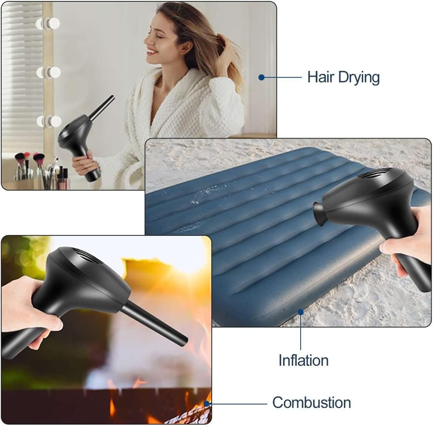 Compressed Air Duster Cordless Air Duster 50W Compressed Air Blower Cleaning Tool for Computer Laptop Keyboard Electronics Cleaning for Camera