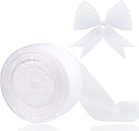 Vista 20 de Cinta de organza transparente de 1.5 pulgadas, cinta de gasa azul cielo para envolver regalos, decoración de Navidad, Halloween, ramo de boda