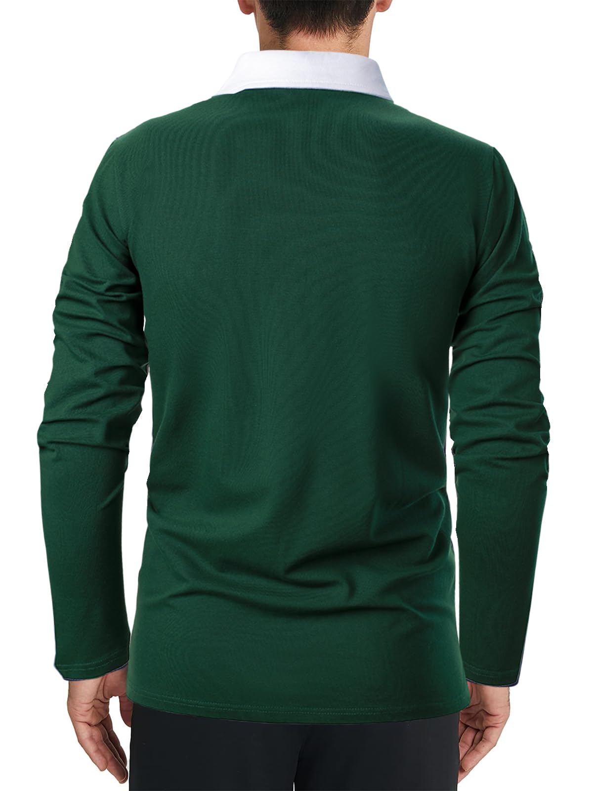Polo de manga larga y corta para hombre, a rayas, casual, ajustado, para golf, color de contraste, camisetas de algodón para verano