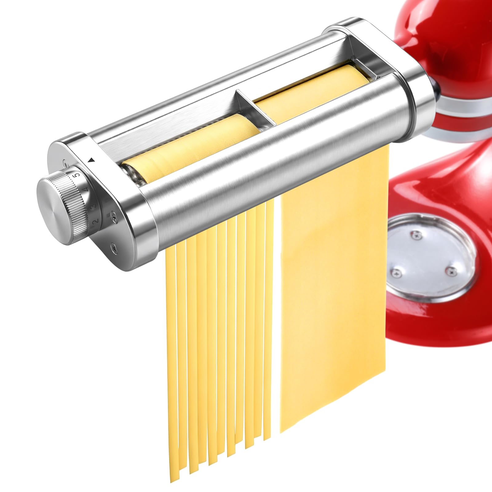 3-in-1 Pasta Maker Attachment for KitchenAid Mixer, Metal Pasta Accessories