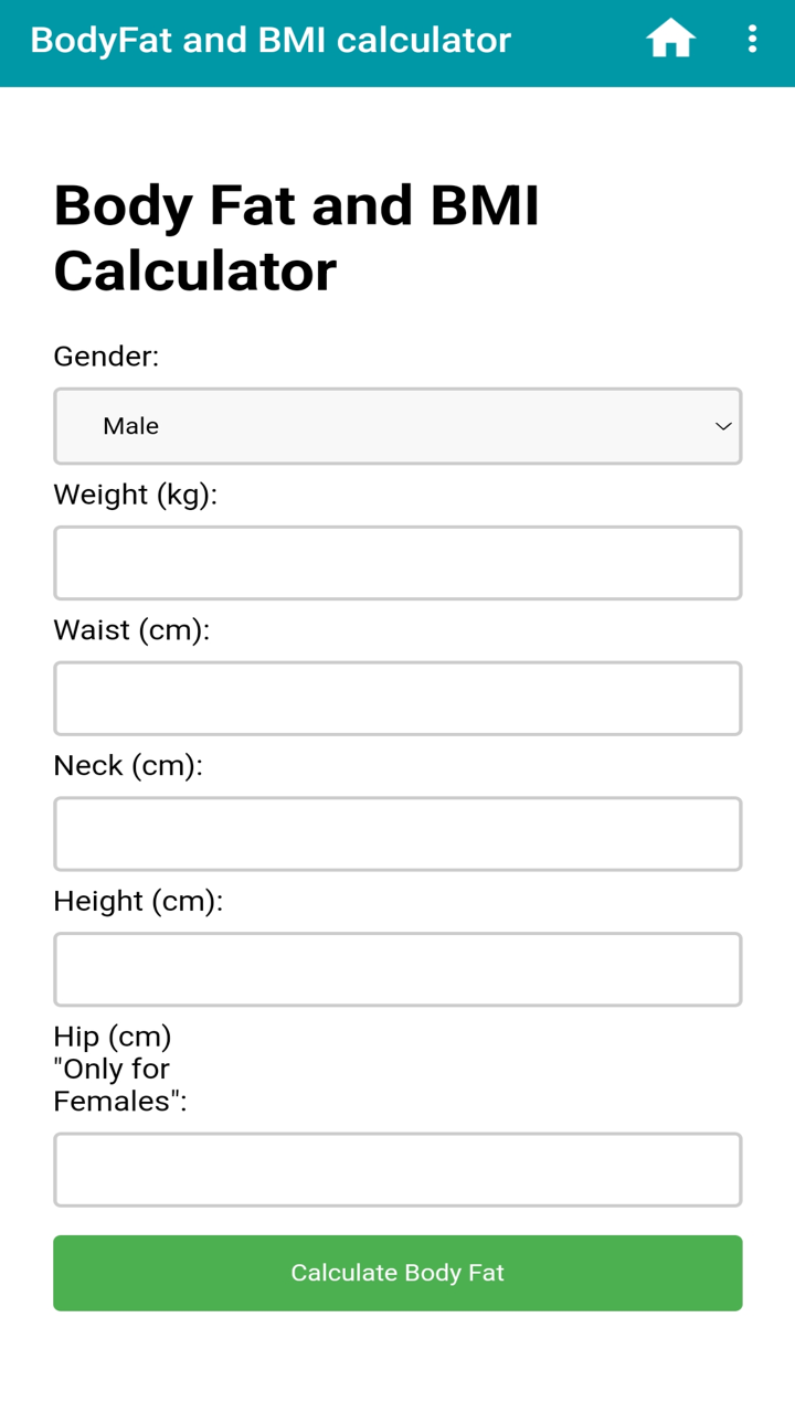 BodyFat and BMI calculatorAmazon.inAppstore for Android
