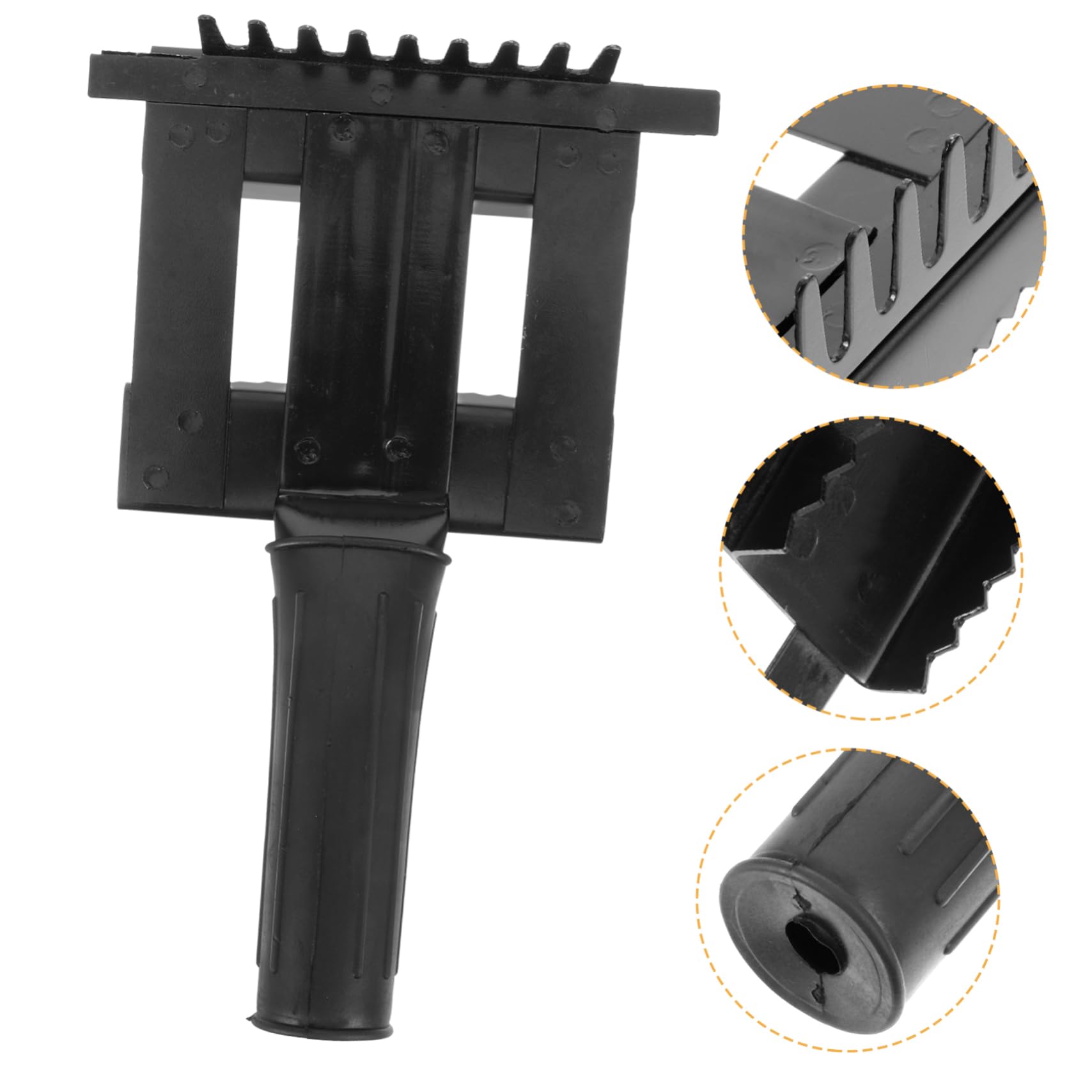 BESPORTBLE 3 Piezas rastrillo anti-picazón cepillo de pelo de animales cepillo de aseo para caballos cepillo para caballos peine de pelo de caballo limpieza de caballos Metal Black