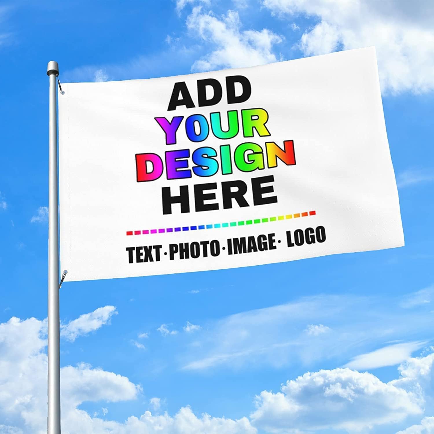 Custom Flags Design Your Own Text/Logo/Photo One Side Custom Flag Customizable Gifts Personalized Flags Customized Flag 3X5Ft