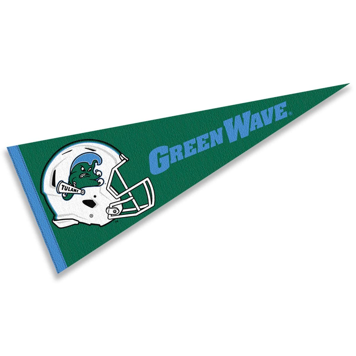 College Flags & Banners Co. Tulane Green Wave Football Helmet Pennant Flag
