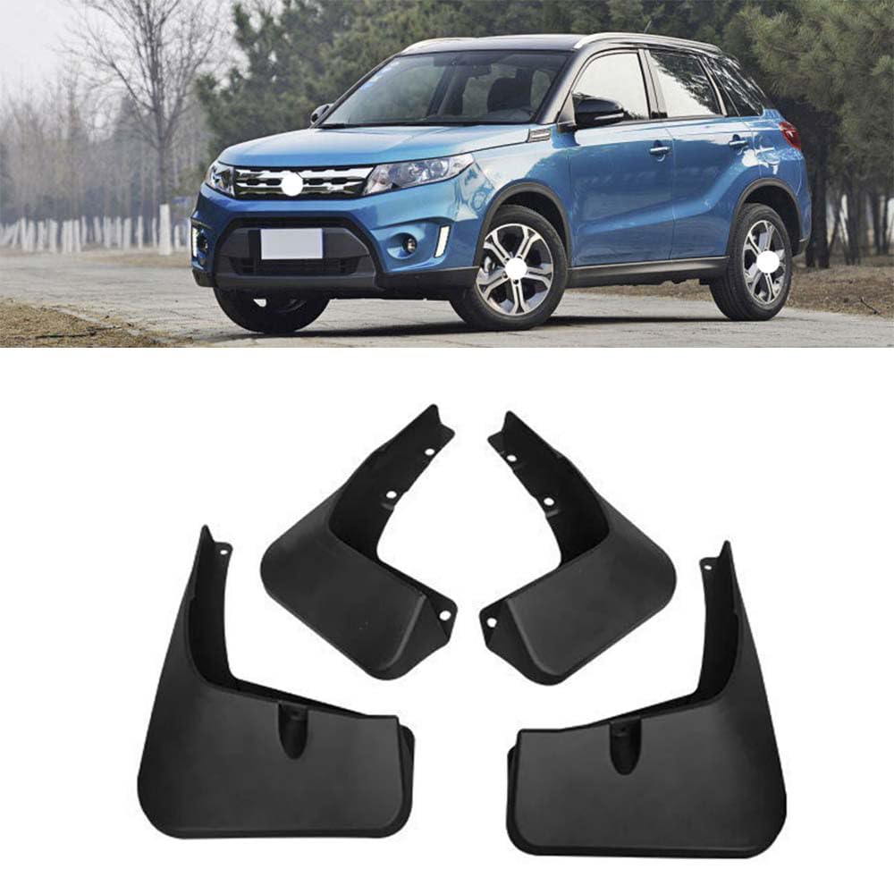 RJQXZXGQ Car Mud Flaps, for 2016-2019 Suzuki Vitara Front & Rear Car Mud Flaps, Splashproof Tough Auto Splash Guards Fenders