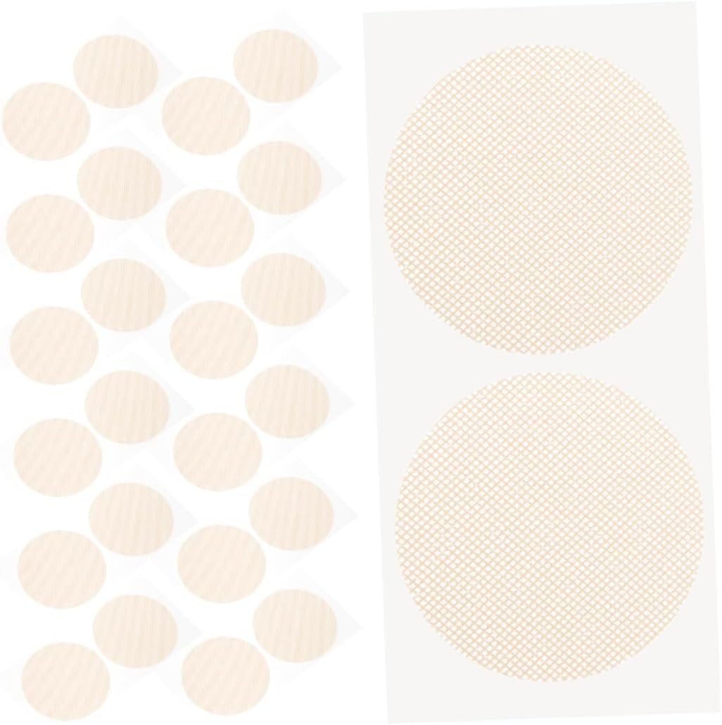 Toddmomy 100pairs Breathable Disposable Nipples Covers for Men Skin-friendly Adhesive Patches Chafing for Running Sports Skin Tone Beige