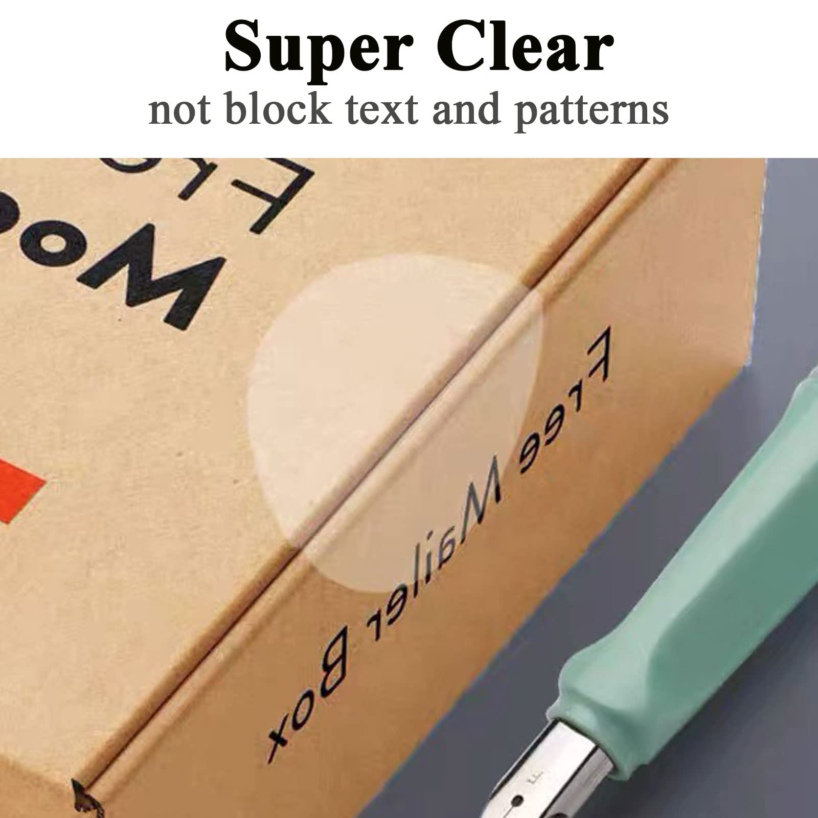 Etichette Circolari Trasparenti Autoadesive - 1135 Pezzi 3 Misure Per Sigillare Buste E Pacchi