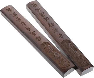 UPKOCH 1 Par Pisapapeles de Madera Caligrafía Prensa Decorativa Escritorio Herramienta de Escritura y Dibujo Práctico Fiestas y Ceremonias