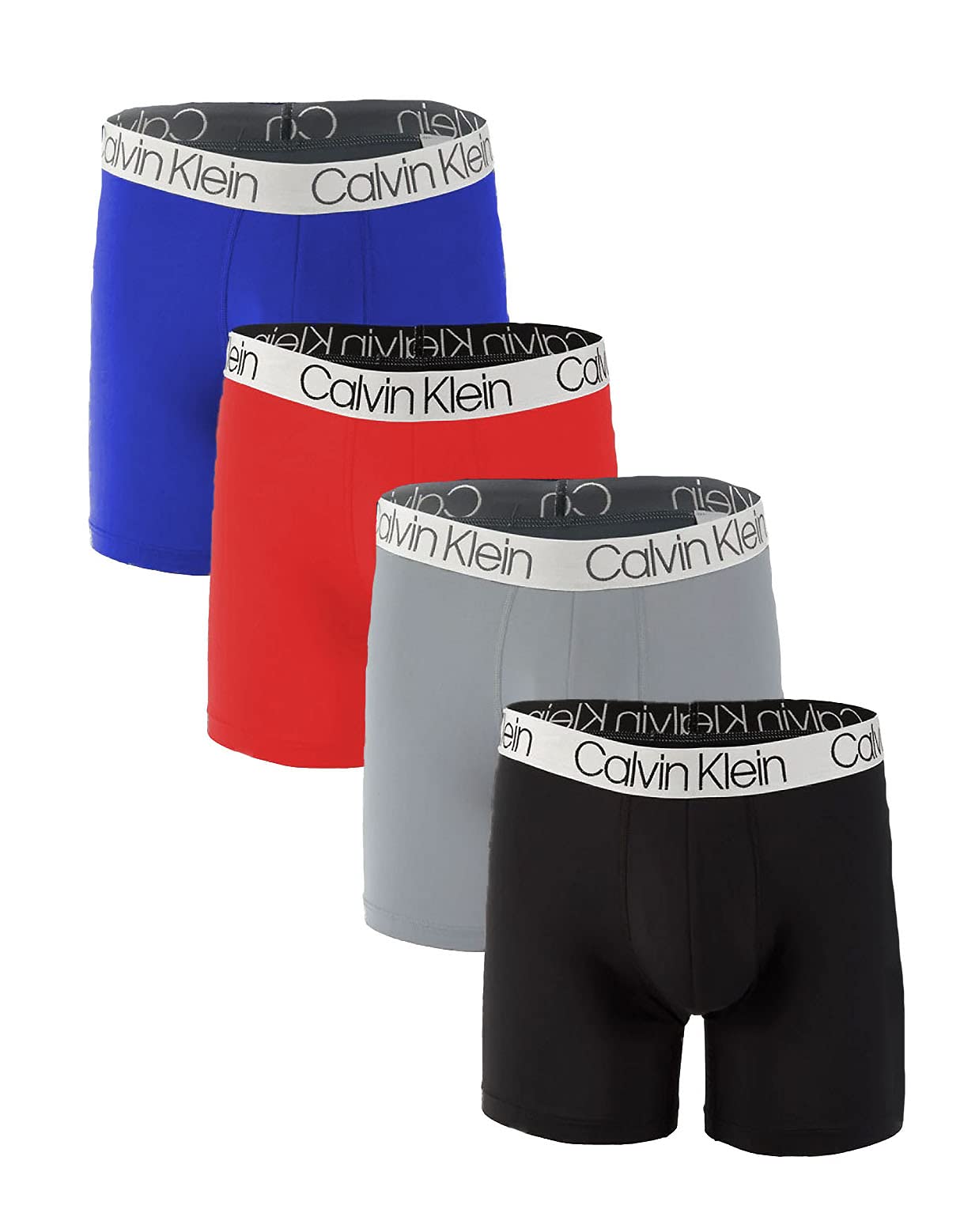 Calvin Klein Boxer da uomo in microfibra, confezione da 4