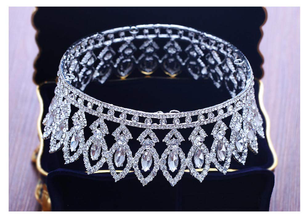 Tiara, stop strasu, ozdoba na głowę dla panny młodej, kryształ, liść białych kobiet, prosta, modna ozdoba na wesele, ozdoba do włosów, w stylu vintage, na imprezę, prezent