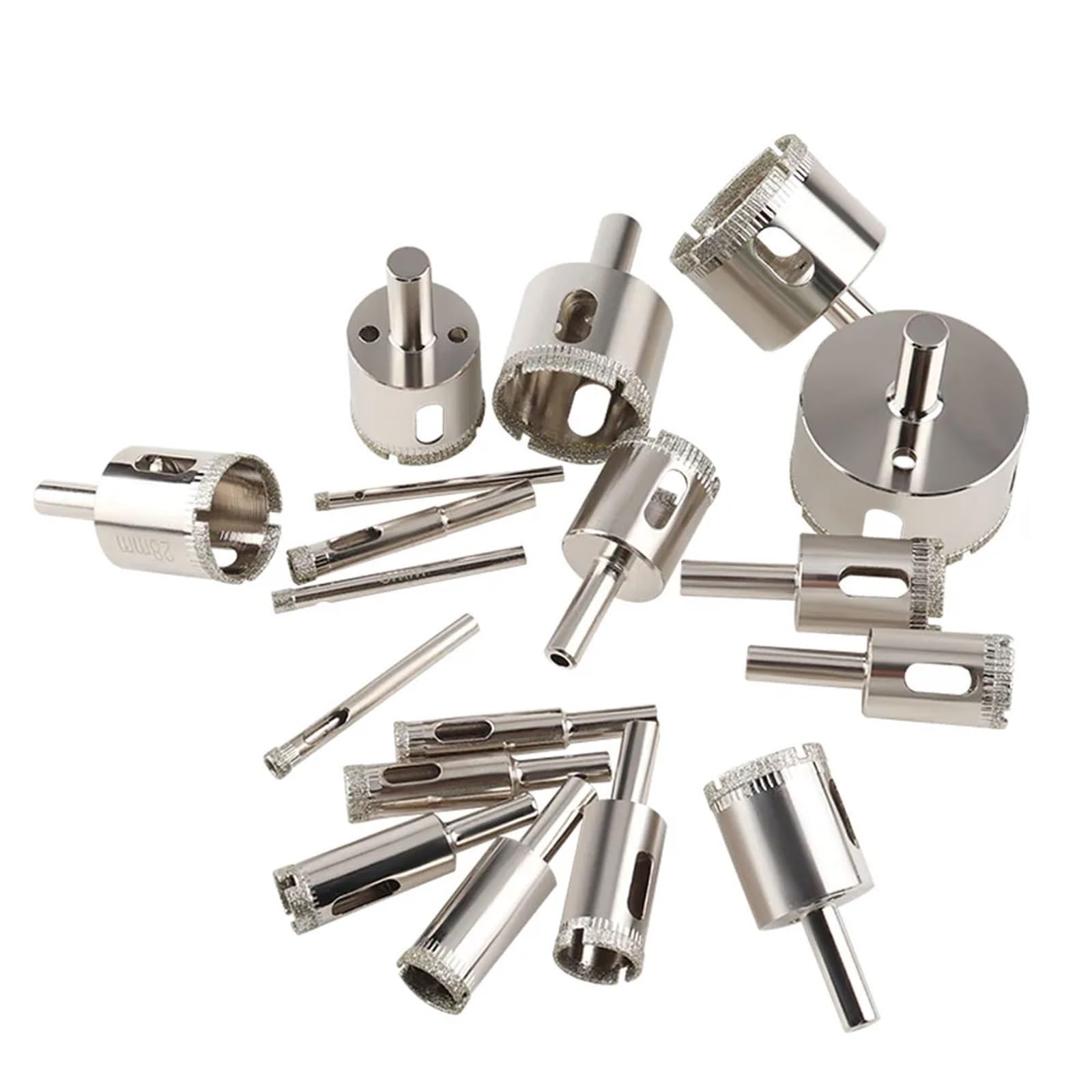 1 szt. 3-100 mm otwornica do szkła, wiertła powlekane diamentami, wiertło do ceramicznych elektronarzędzi do płytek marmurowych (kolor : 10 sztuk, 3-50 mm)
