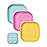 BABELIO Suction Plates for Baby and Toddler, 100% Food Grade Silicone, BPA Free, Dishwasher & Microwave Safe, with 4 Suction Cups, Stackable, 3 Pack