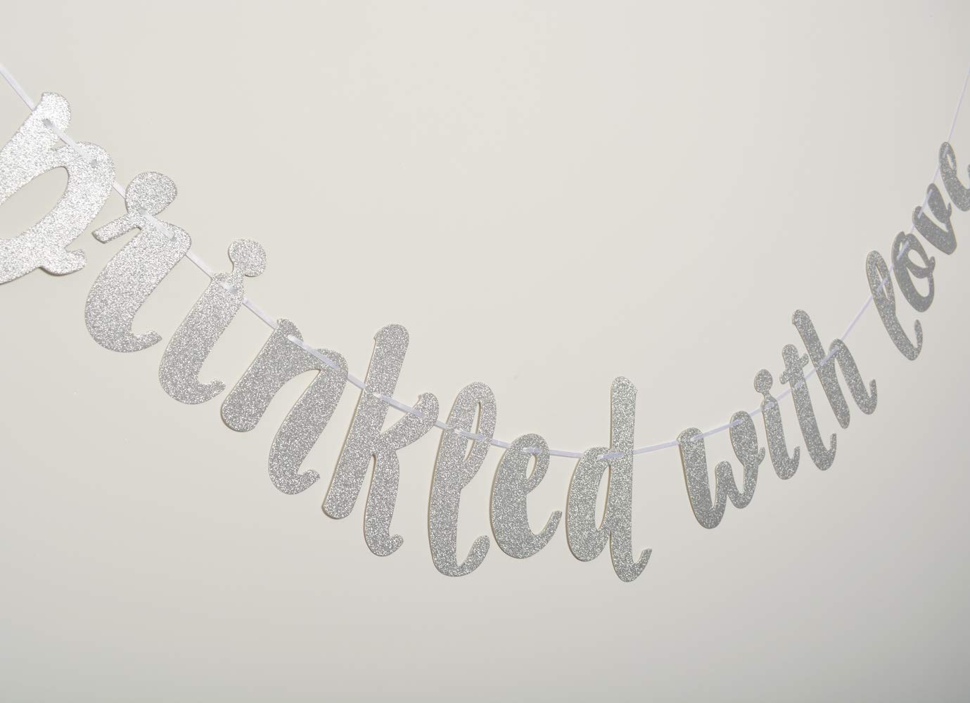 Gold Glitter “Sprinkled With Love” Banner | Baby Shower, Bridal Shower, Gender Reveal Party Decor